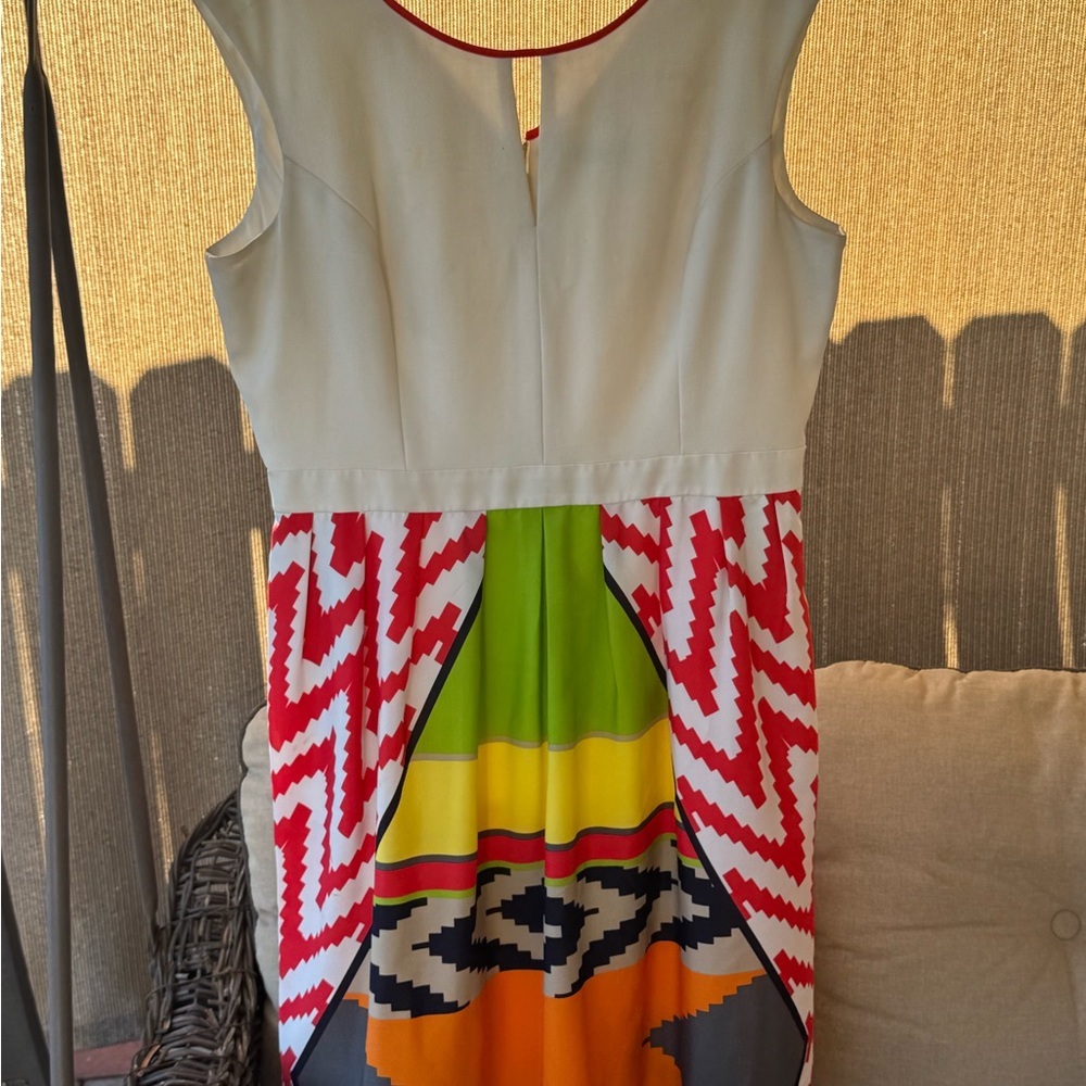 Ellen Tracy Colorful Sleeveless Dress